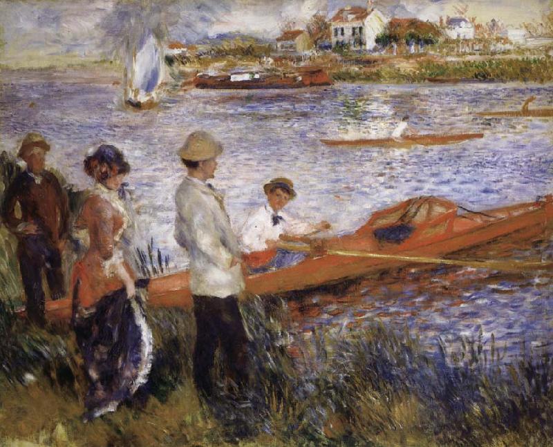 Pierre Renoir Oarsmen at Chatou Spain oil painting art
